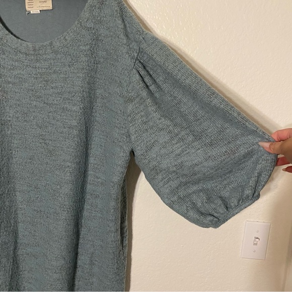 Green Soft and Lined Sweater Dress/Tunic by Anthropologie - Picture 7 of 9